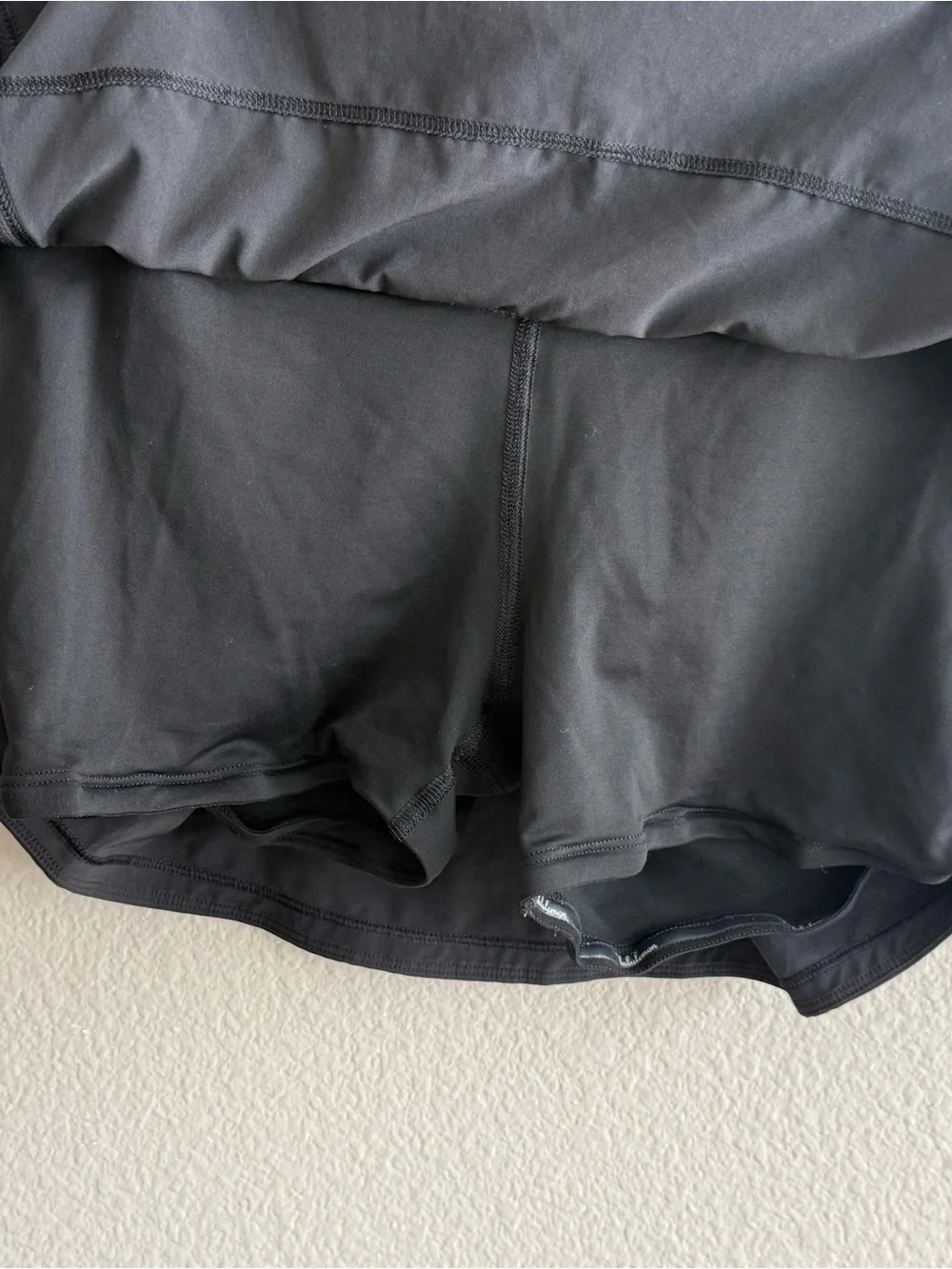 lululemon athletica Black Athletic Skort with Built-In Shorts